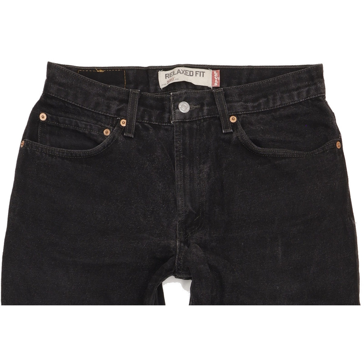Levi's 550 Men Black Straight Relaxed Jeans W32 L29