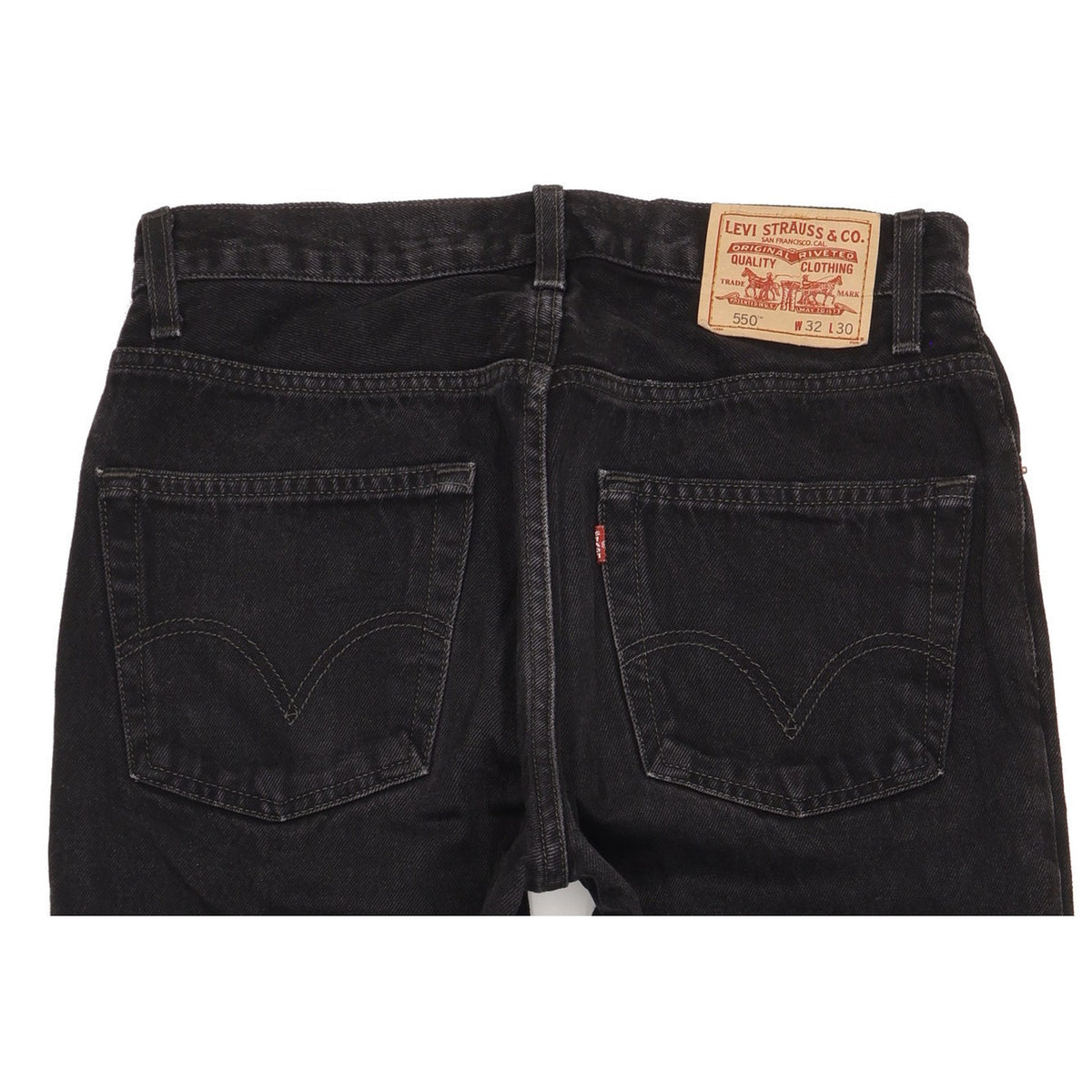 Levi's 550 Men Black Straight Relaxed Jeans W32 L29