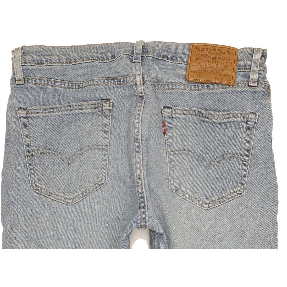 Levi's 511 Men Blue Straight Slim Stretch Jeans W34 L34
