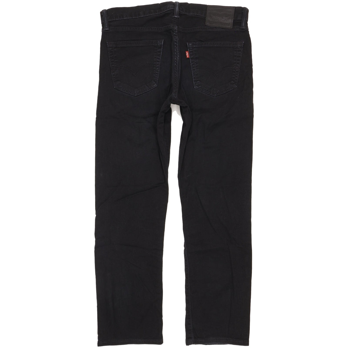 Levi's 504 Men Black Straight Regular Stretch Jeans W32 L29
