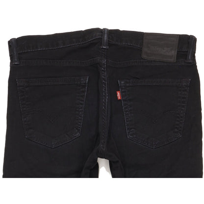 Levi's 504 Men Black Straight Regular Stretch Jeans W32 L29