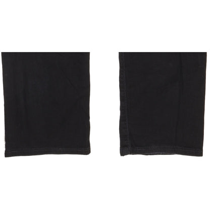 Levi's 504 Men Black Straight Regular Stretch Jeans W32 L29