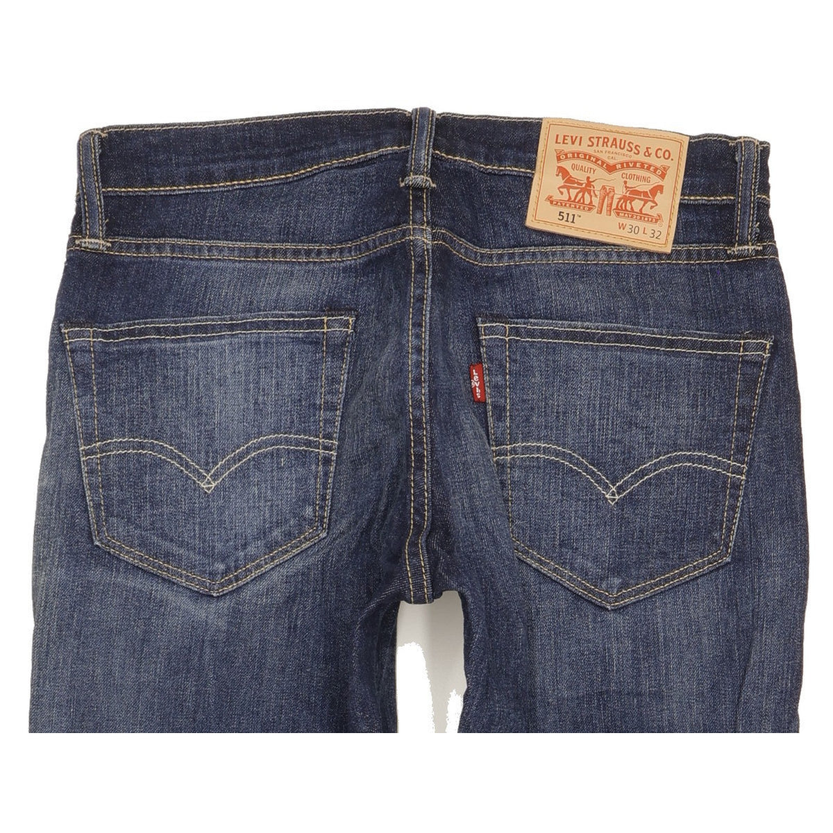 Levi's 511 Men Blue Straight Slim Stretch Jeans W30 L32