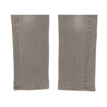 Levi's 504 Men Grey Straight Regular Stretch Jeans W32 L27