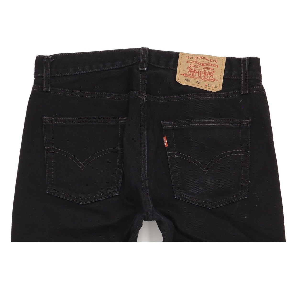 Levi's 521 Men Black Straight Regular Jeans W32 L32