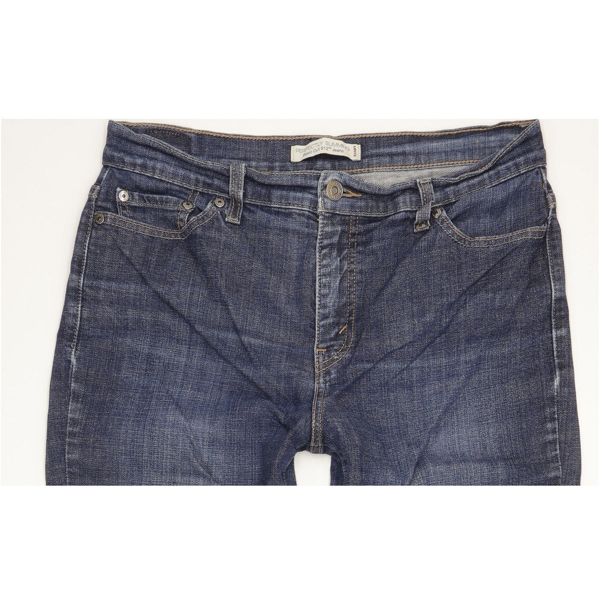 Levi's 512 Blue Bootcut Slim Stretch Jeans High Waisted W32 L31
