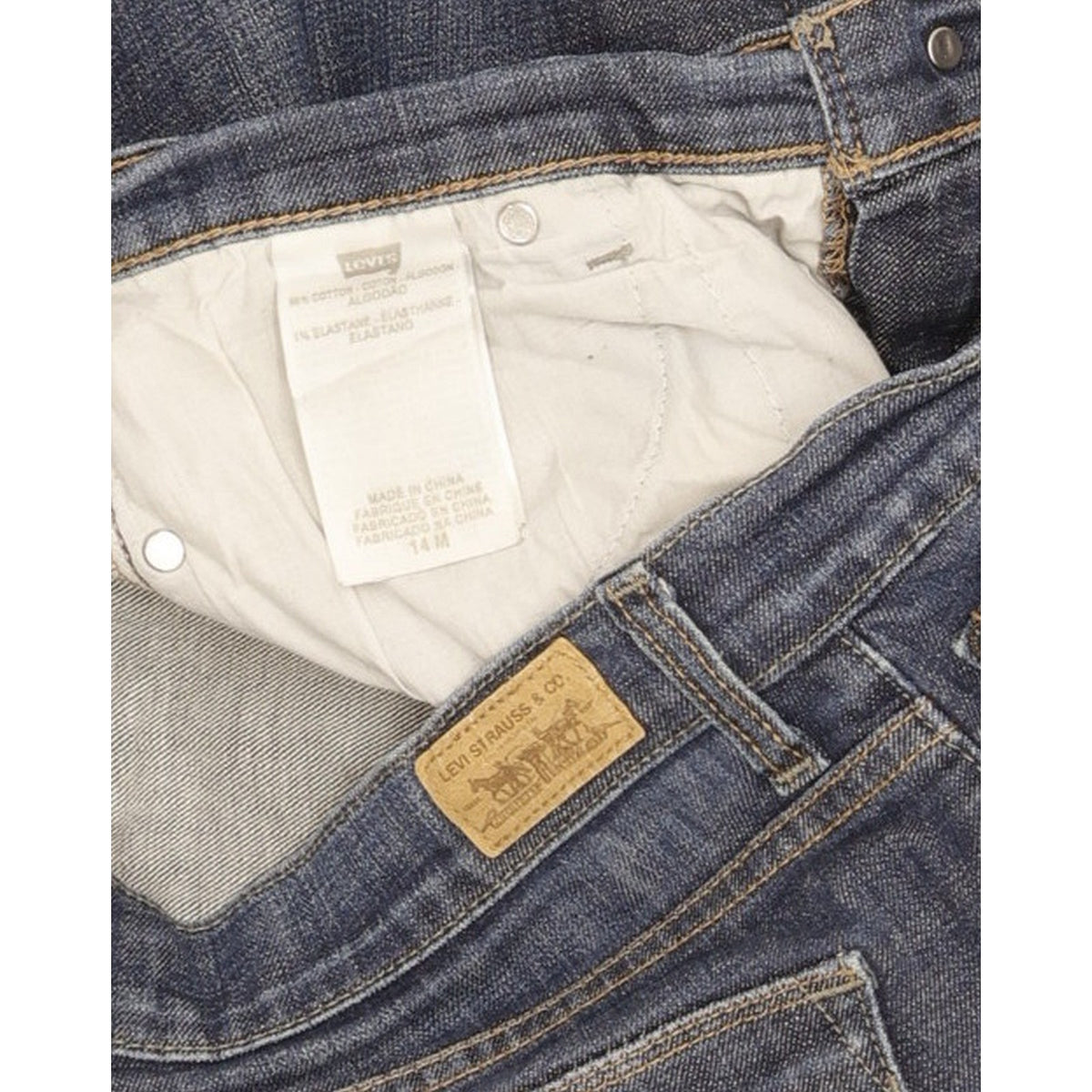 Levi's 512 Blue Bootcut Slim Stretch Jeans High Waisted W32 L31