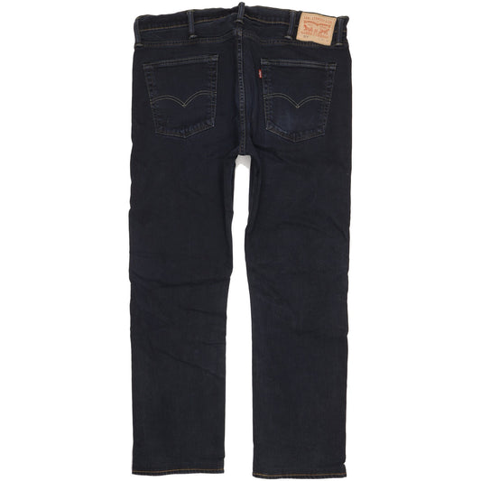 Levi's 513 Men Black Straight Regular Stretch Jeans W38 L31
