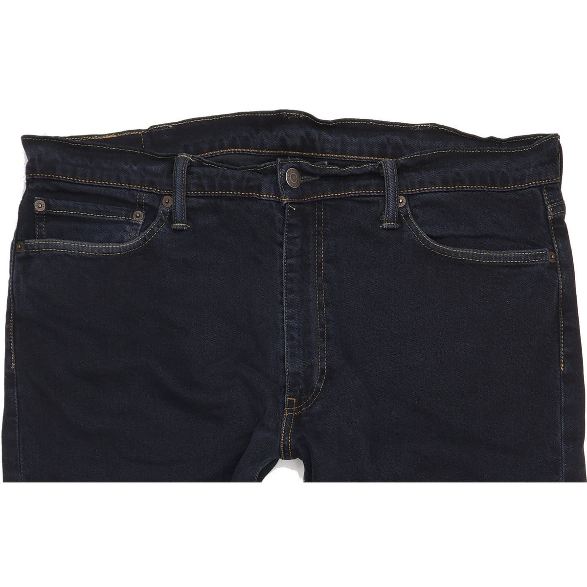 Levi's 513 Men Black Straight Regular Stretch Jeans W38 L31