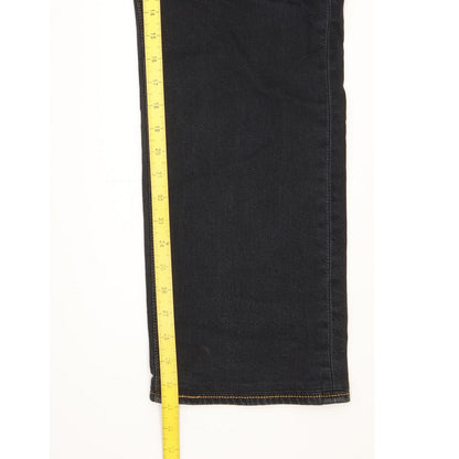 Levi's 513 Men Black Straight Regular Stretch Jeans W38 L31