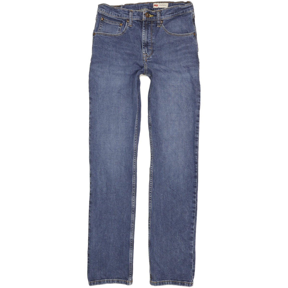 Wrangler Men Blue Straight Slim Stretch Jeans W29 L32