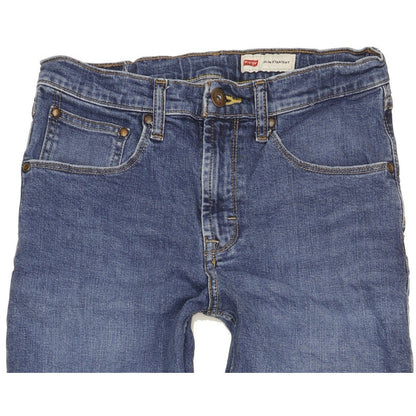 Wrangler Men Blue Straight Slim Stretch Jeans W29 L32