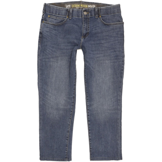 Lee Men Blue Straight Regular Jeans W36 L27
