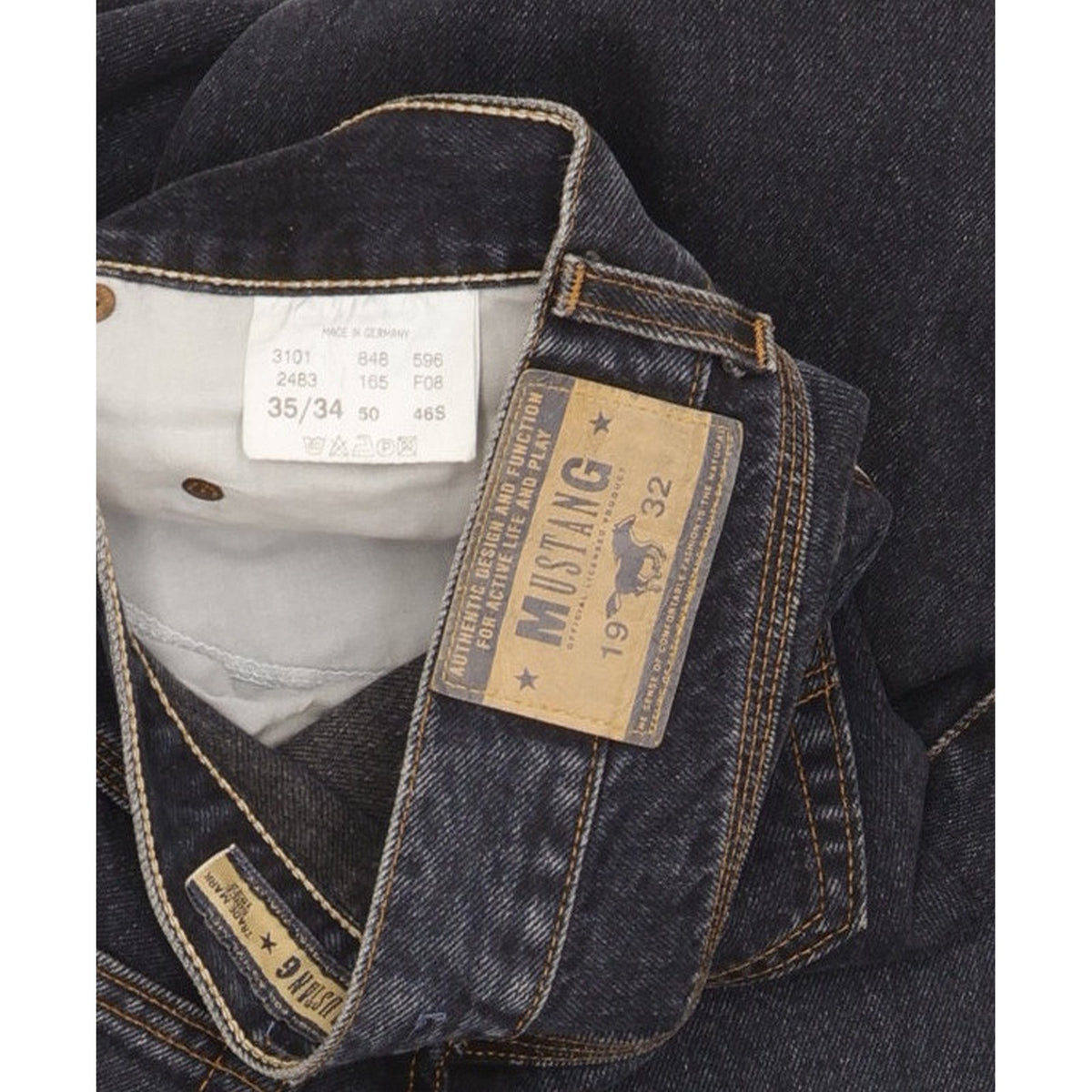 Mustang Men Blue Tapered Regular Jeans W34 L34