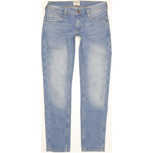 Mustang Oregon Men Blue Tapered Slim Stretch Jeans W30 L32