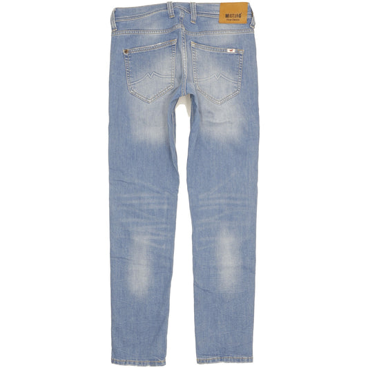 Mustang Oregon Men Blue Tapered Slim Stretch Jeans W30 L32
