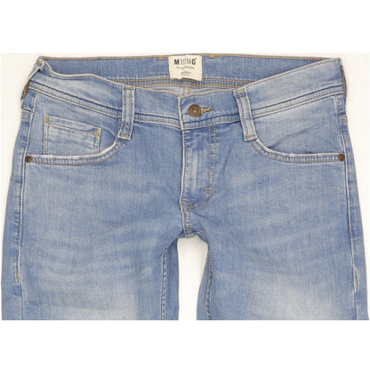 Mustang Oregon Men Blue Tapered Slim Stretch Jeans W30 L32
