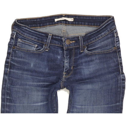 Levi's 712 Women Blue Straight Slim Stretch Jeans W28 L32