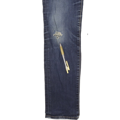 Levi's 712 Women Blue Straight Slim Stretch Jeans W28 L32