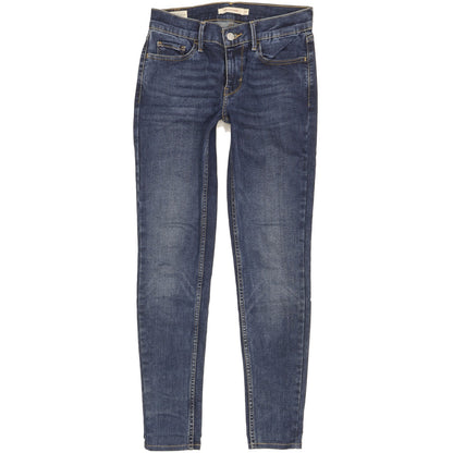 Levi's 710 Super Women Blue Skinny Slim Stretch Jeans W27 L28