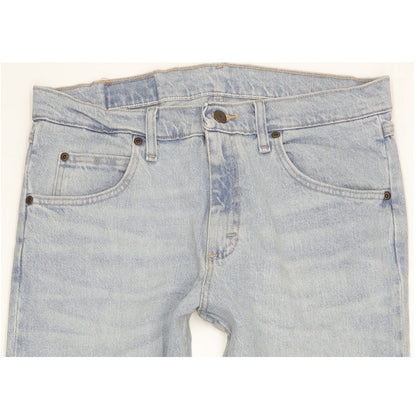 Wrangler Men Blue Straight Regular Stretch Jeans W32 L29