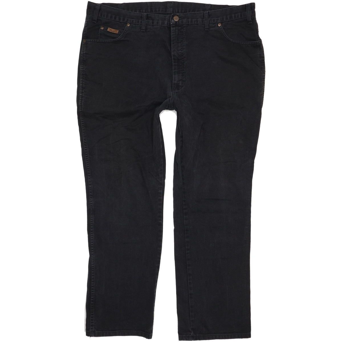 Wrangler Texas Men Black Straight Regular Jeans W46 L32