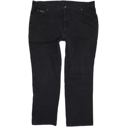 Wrangler Texas Men Black Straight Regular Jeans W46 L32