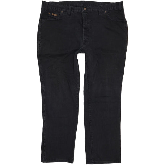 Wrangler Texas Men Black Straight Regular Jeans W46 L32