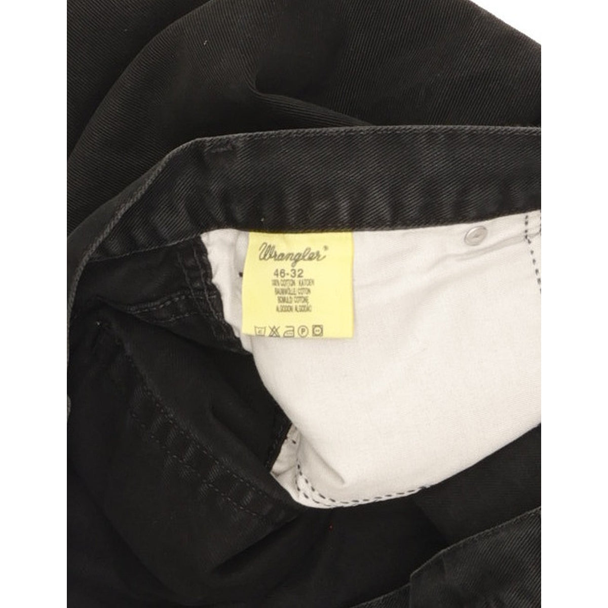 Wrangler Texas Men Black Straight Regular Jeans W46 L32