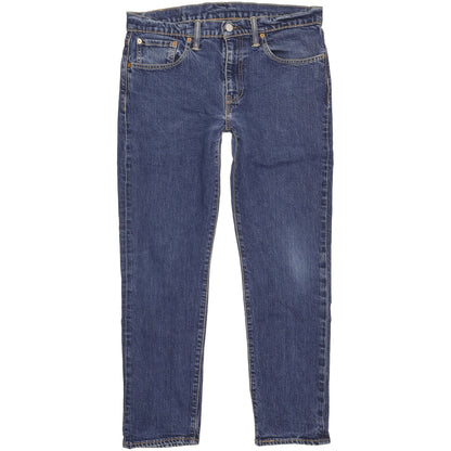 Levi's 502 Men Blue Tapered Regular Stretch Jeans W32 L28
