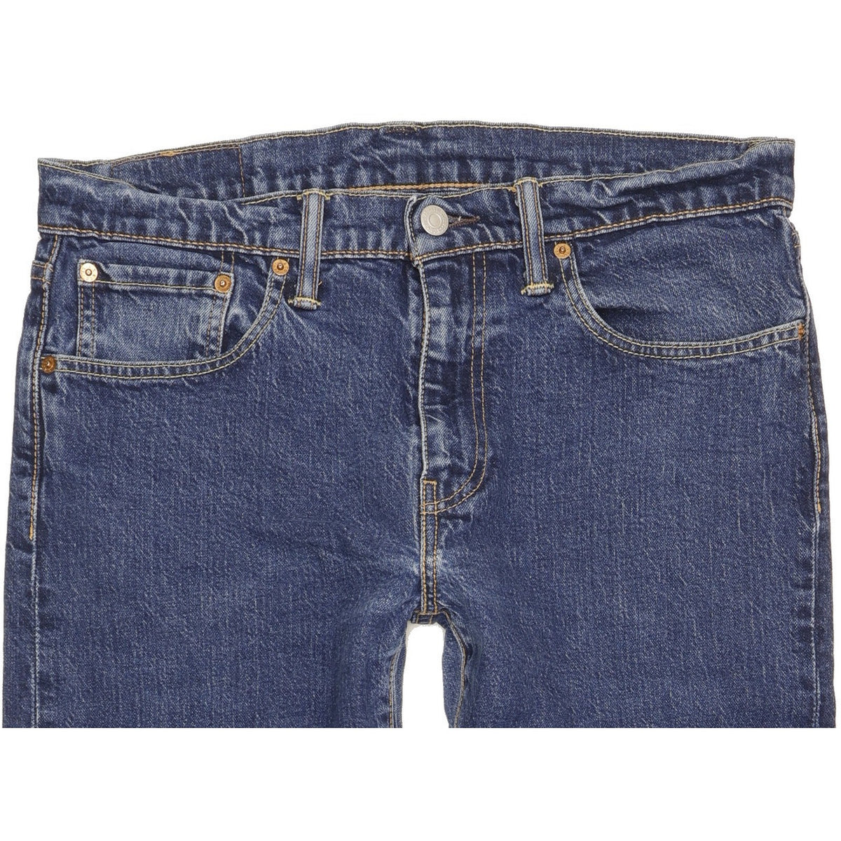 Levi's 502 Men Blue Tapered Regular Stretch Jeans W32 L28