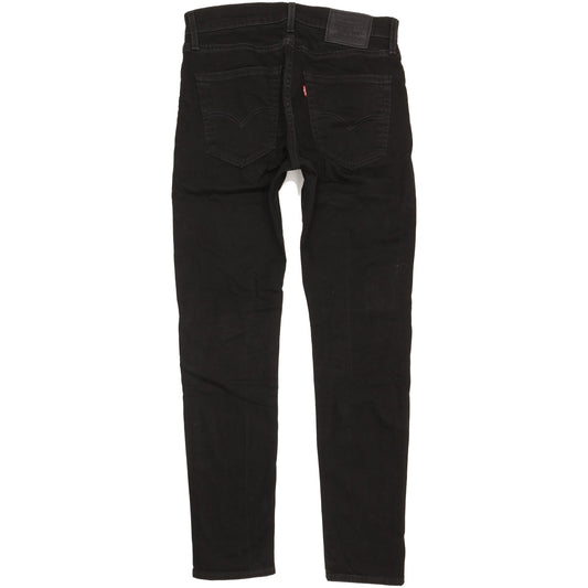 Levi's 512 Men Black Tapered Slim Stretch Jeans W30 L31