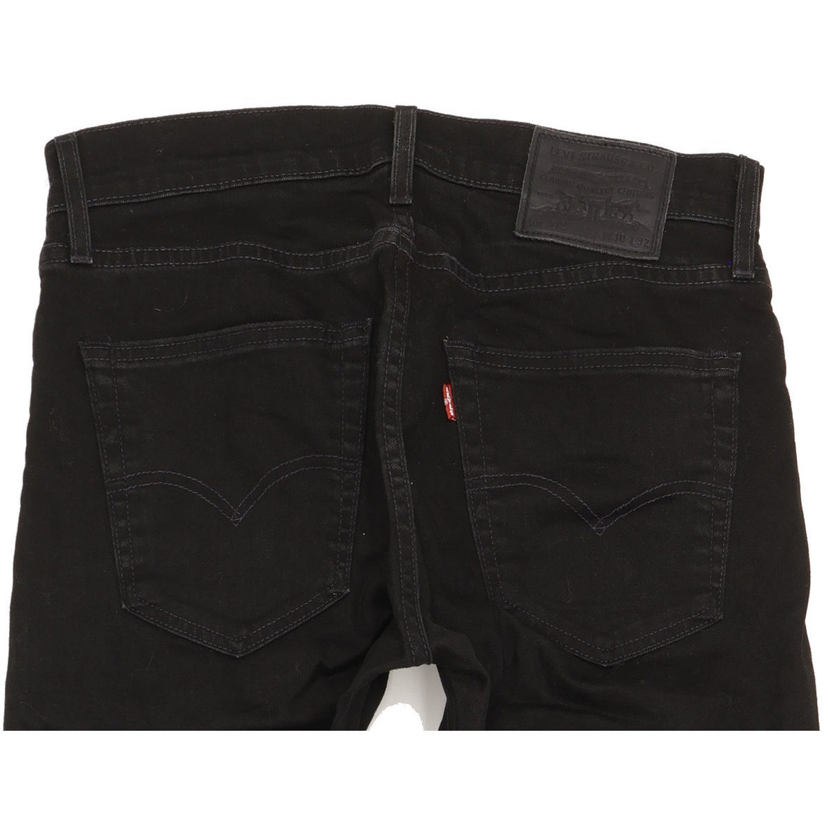 Levi's 512 Men Black Tapered Slim Stretch Jeans W30 L31