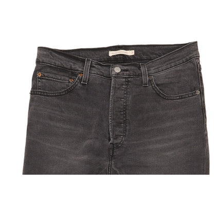 Levi's Ribcage Black Straight Regular Jeans High Waisted W31 L32