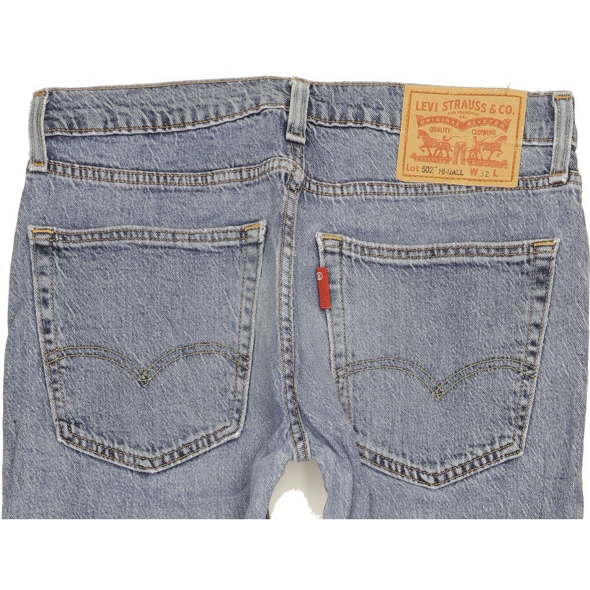 Levi's 502 Hi-Ball Men Blue Tapered Regular Stretch Jeans W32 L30