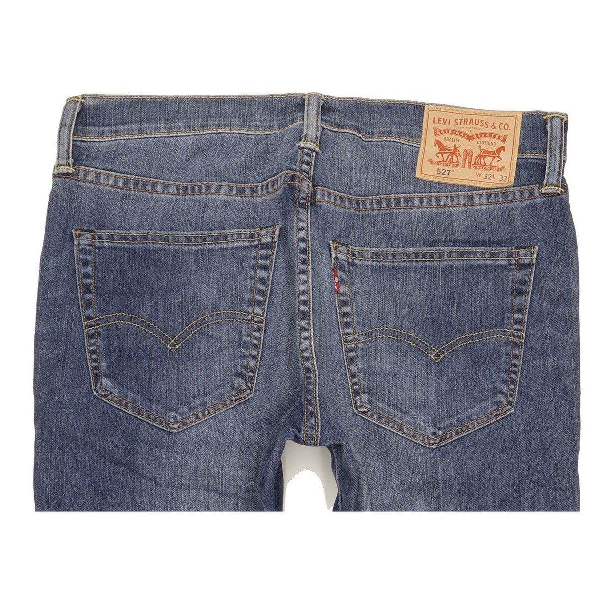Levi's 527 Men Blue Bootcut Slim Stretch Jeans W32 L32