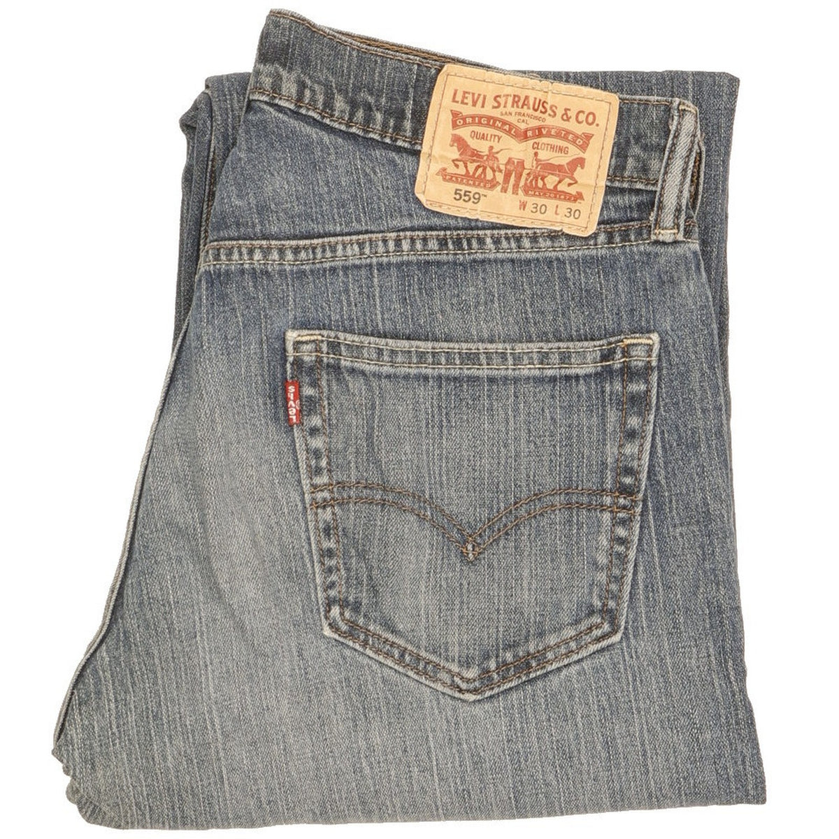 Levi's 559 Men Blue Straight Relaxed Jeans W30 L30