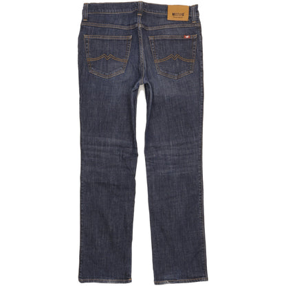 Mustang Tamper Men Blue Straight Regular Stretch Jeans W35 L30