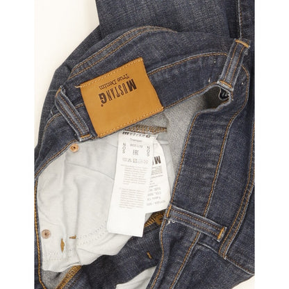Mustang Tamper Men Blue Straight Regular Stretch Jeans W35 L30