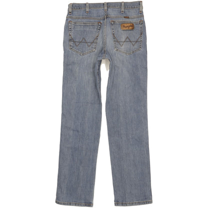 Wrangler Texas Men Blue Straight Regular Stretch Jeans W32 L31