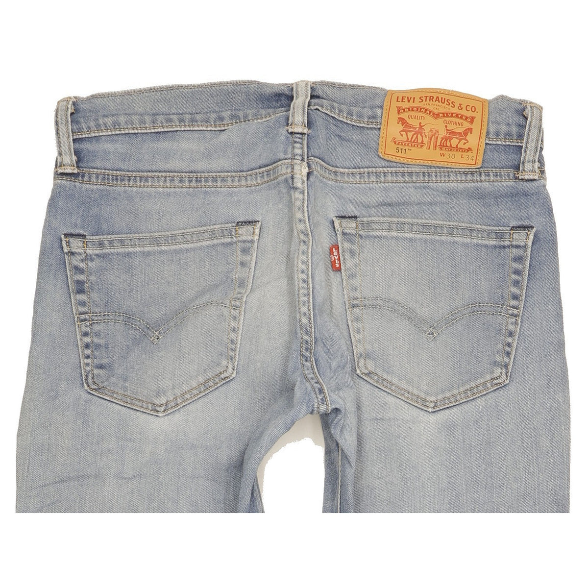 Levi's 511 Men Blue Straight Slim Stretch Jeans W30 L34