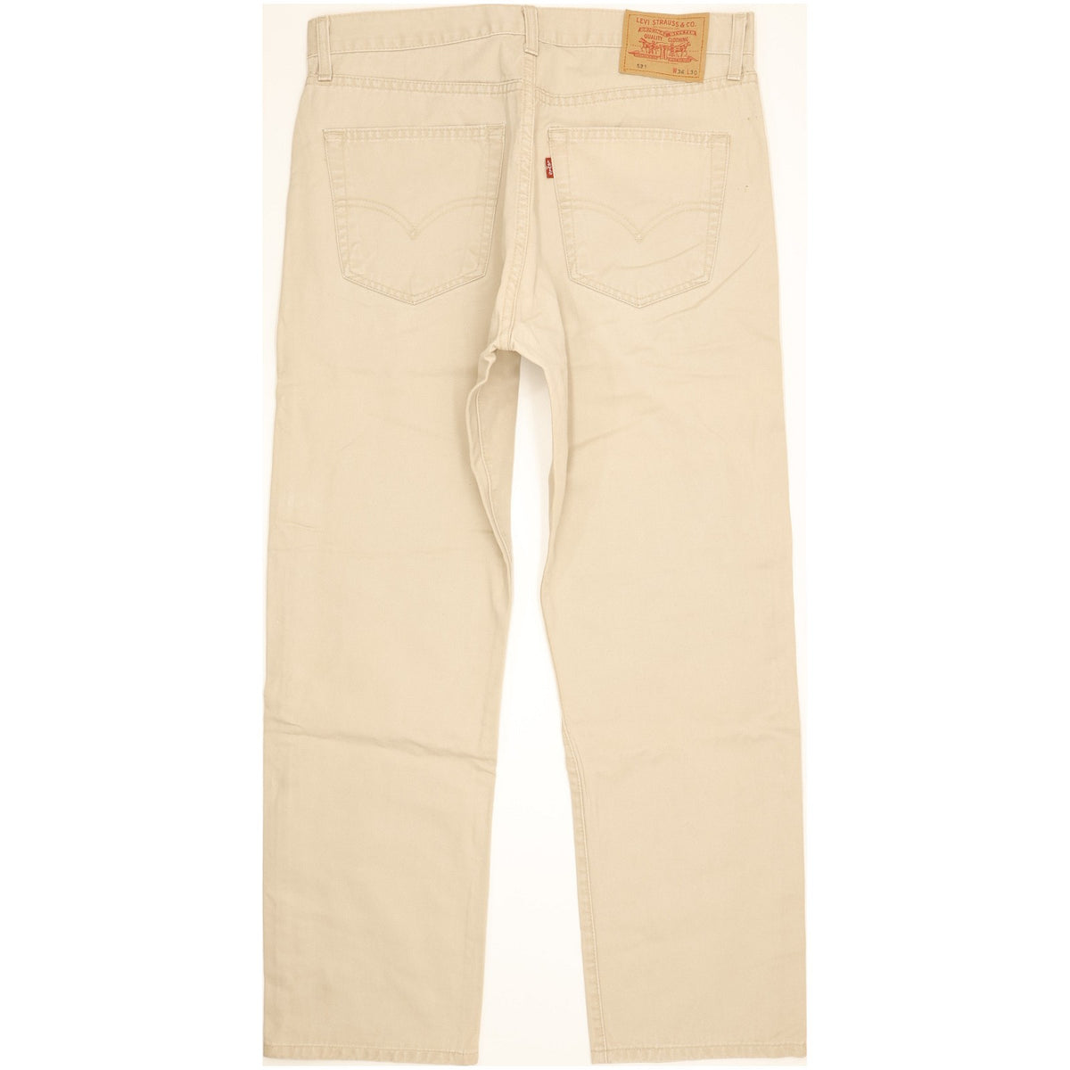 Levi's 521 Men Beige Straight Regular Jeans W35 L29