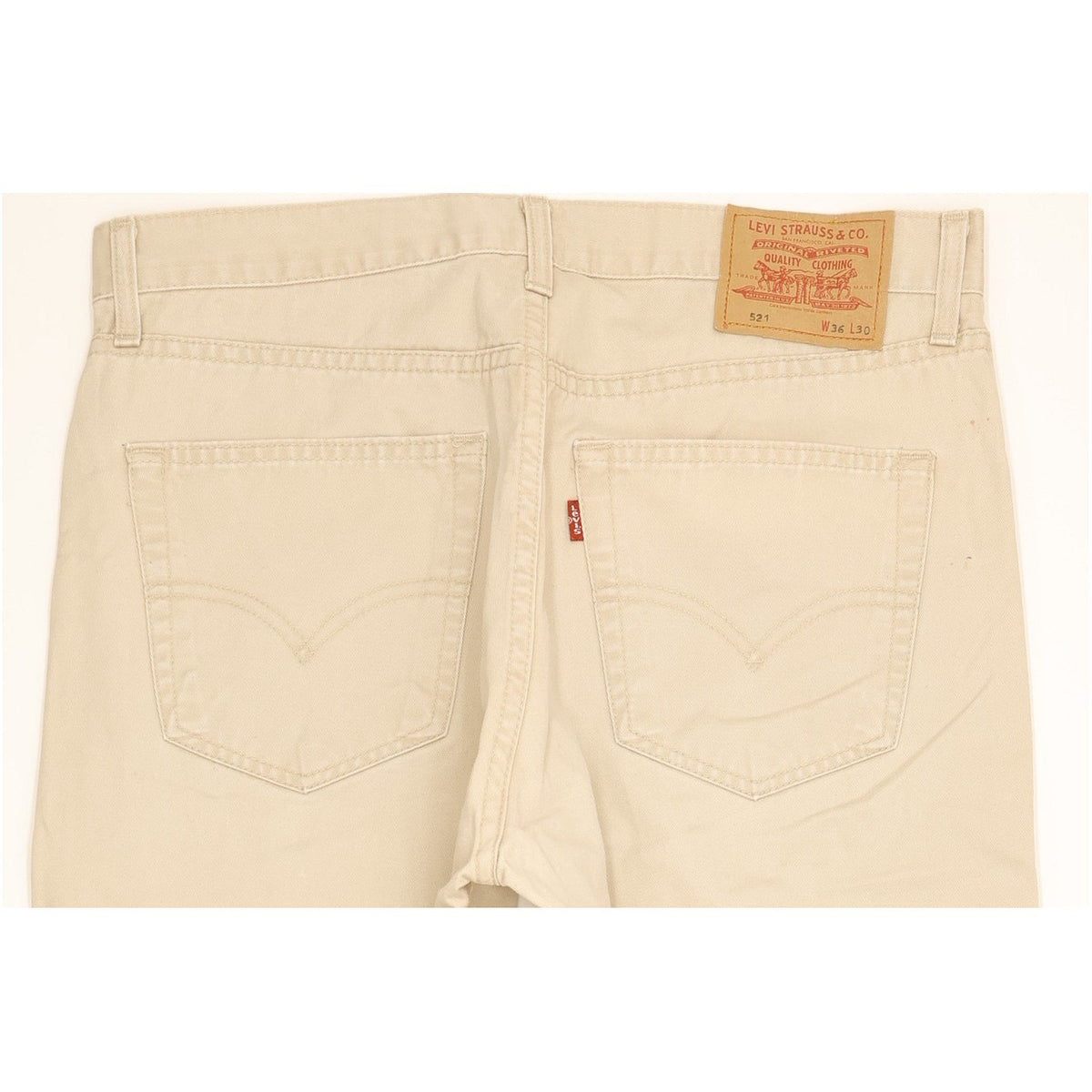 Levi's 521 Men Beige Straight Regular Jeans W35 L29