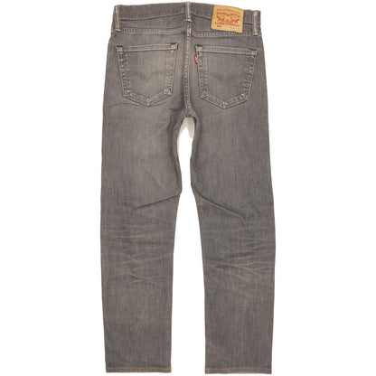 Levi's 508 Men Grey Straight Slim Stretch Jeans W30 L28