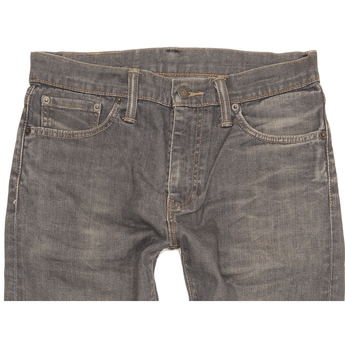 Levi's 508 Men Grey Straight Slim Stretch Jeans W30 L28