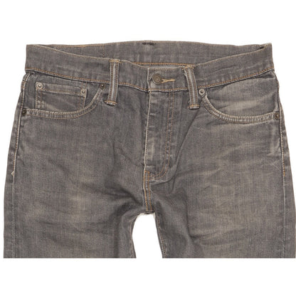Levi's 508 Men Grey Straight Slim Stretch Jeans W30 L28