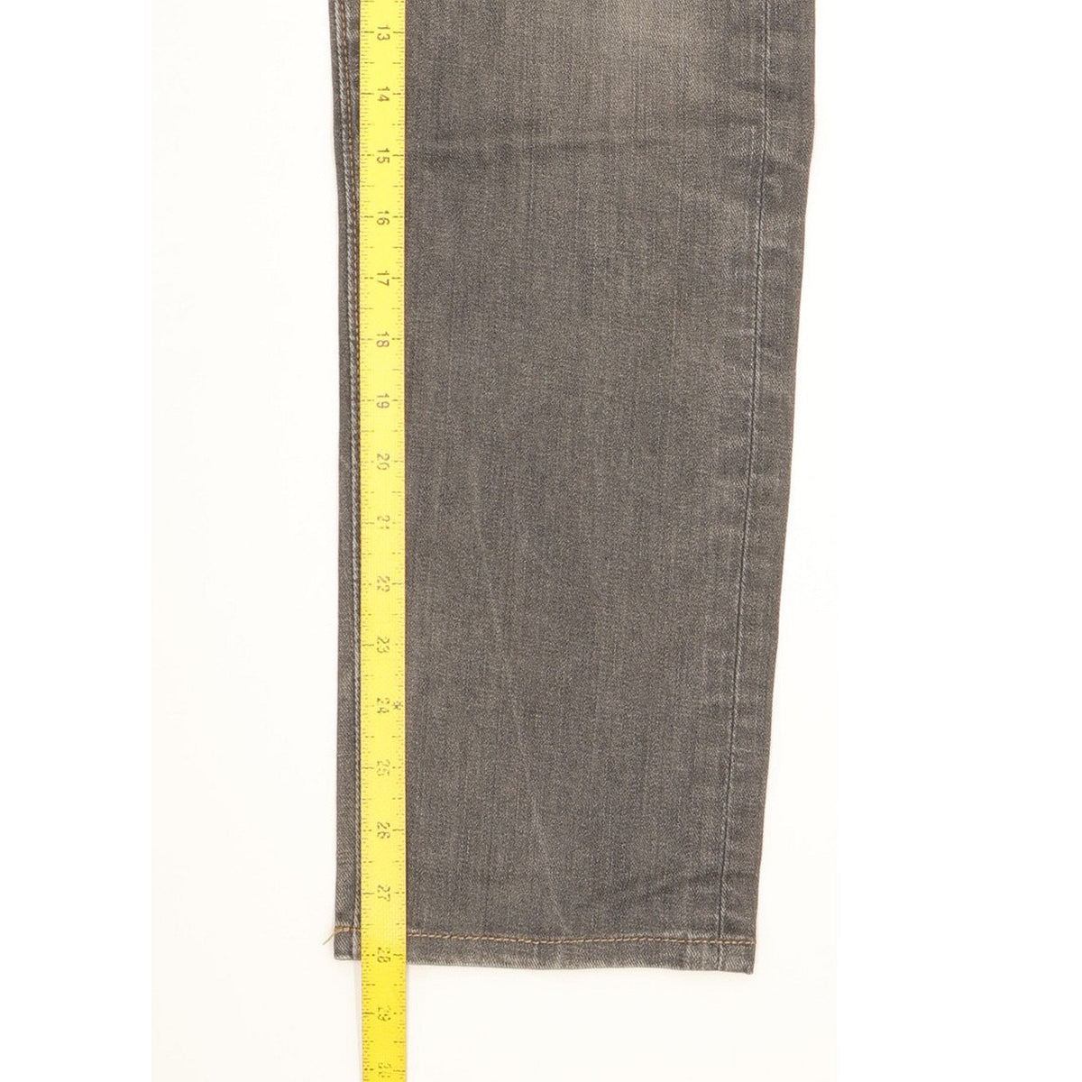 Levi's 508 Men Grey Straight Slim Stretch Jeans W30 L28