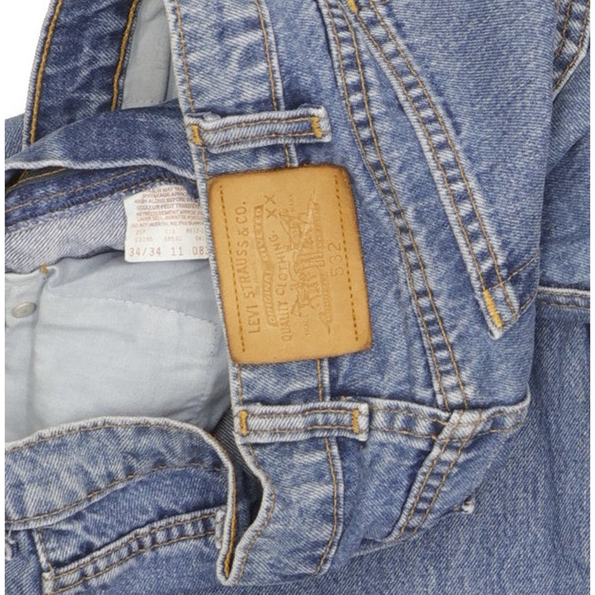 Levi's 532 Men Blue Tapered Slim Jeans W33 L31