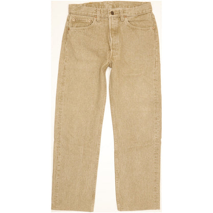 Levi's 501 Made in USA Men Beige Straight Regular Jeans W32 L28