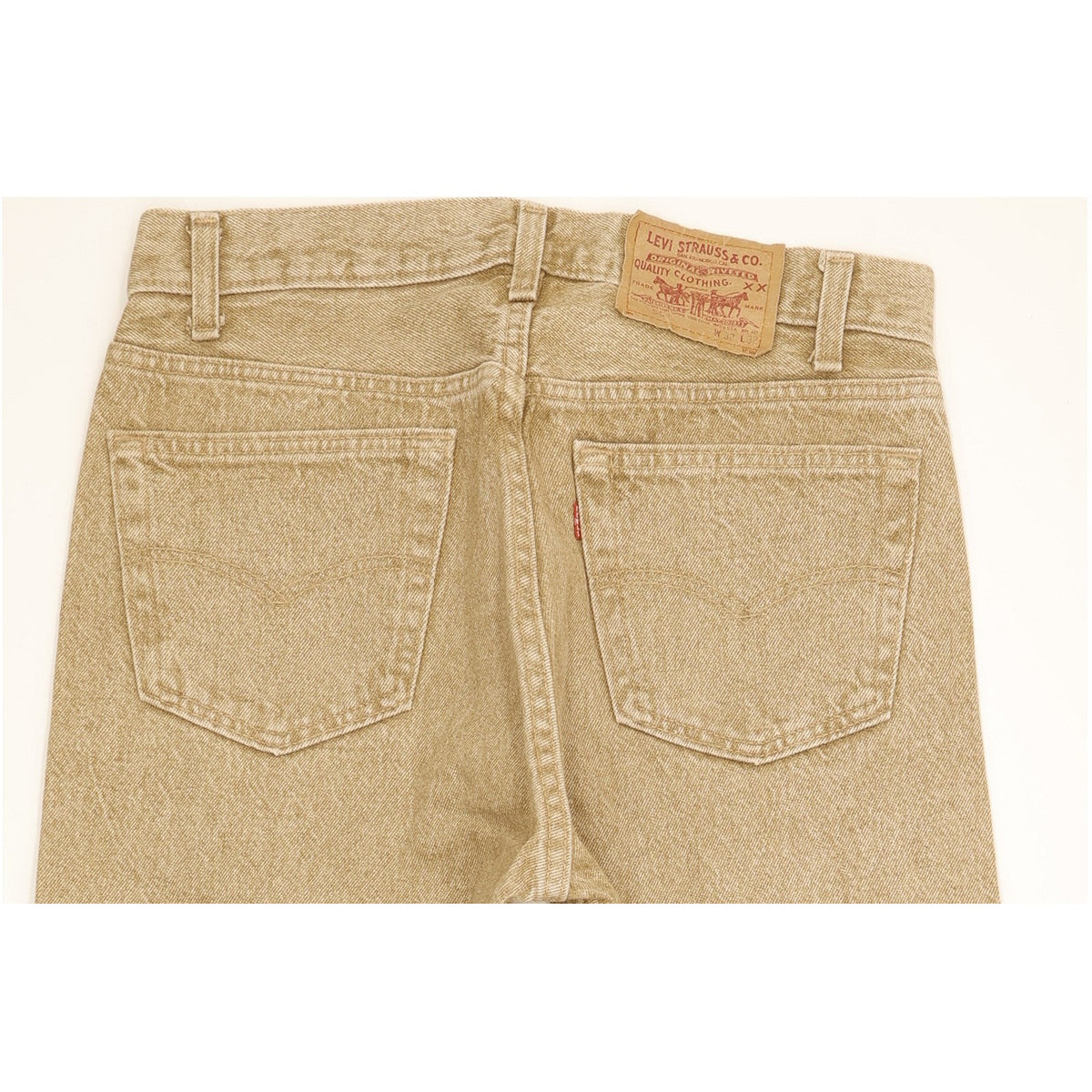 Levi's 501 Made in USA Men Beige Straight Regular Jeans W32 L28